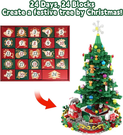 Bricksmas™ 24-Day Christmas Tree